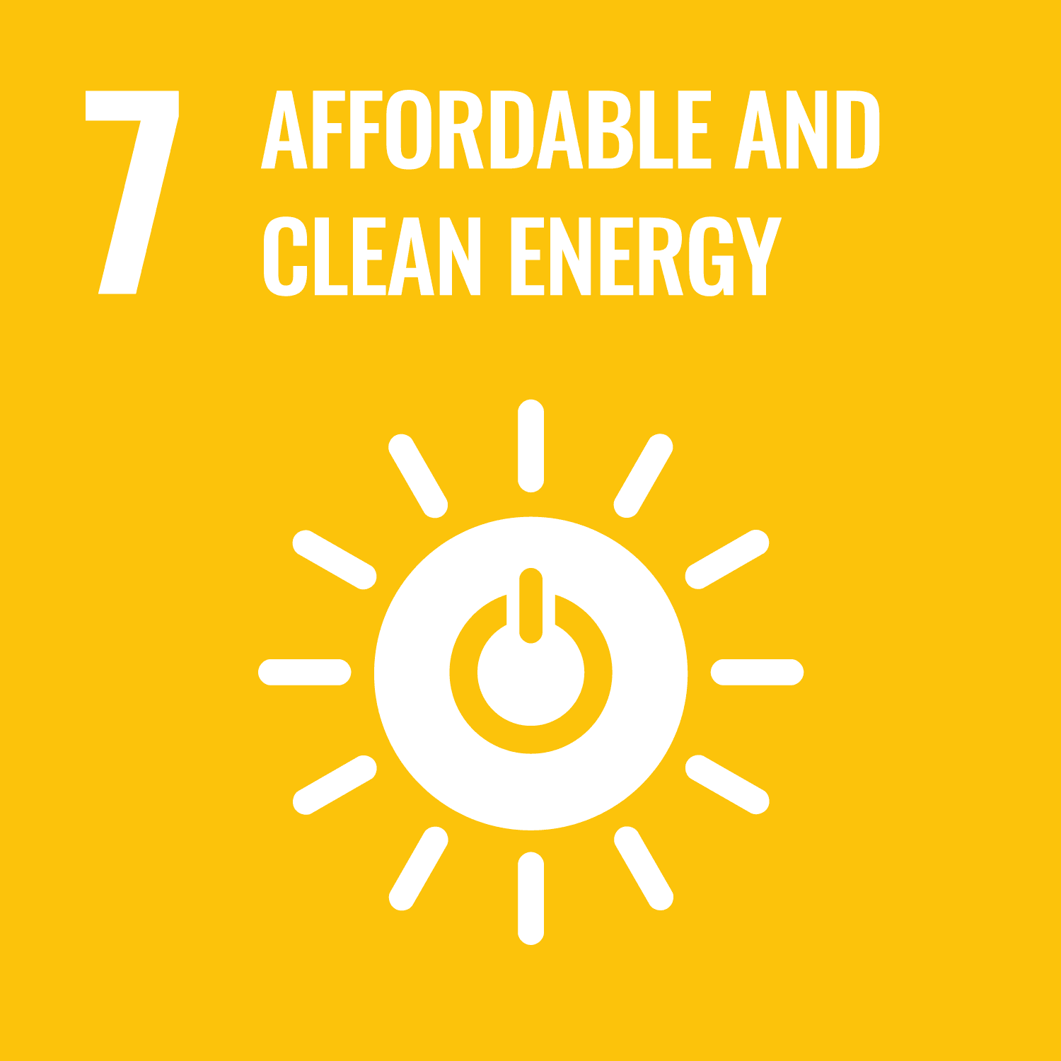 Sustainable Development Goal 7: Affordable & Clean Energy